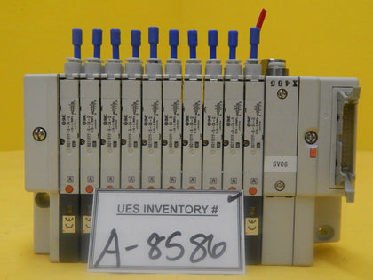 TEL Tokyo Electron SVC6 10-Port Manifold SMC SQ1131DY-5-C4-Q PR300Z Used Working