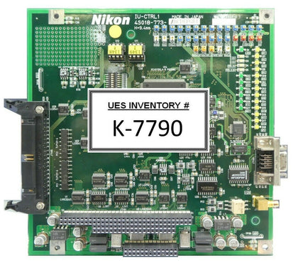 Nikon 4S018-773 Control PCB IU-CTRL1 NSR FX-601F FPD Lithography System Working