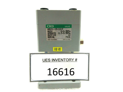 CKD AMD31-15-12-F Air Operated Valve Nikon NSR-S202A System Used Working