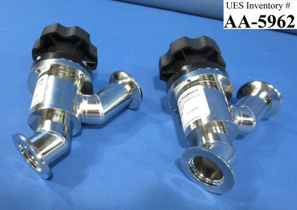 Nor-Cal AIV-1002-NWB Inline Manual Isolation Valves Lot of 2 Used Working