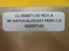 Novellus Systems 02-304871-00 RF Match Assembly Aluminum SST-PEEK 1.12 New