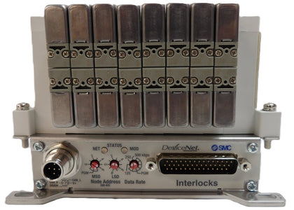 SMC VV5Q11-08-DU801 8-Port Pneumatic Manifold ASM 1104-045-01 New Surplus