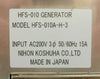 Nihon Koshuha HFS-010A-H-3 EC2 Antenna Bias RF P/S Generator Hitachi M-712E