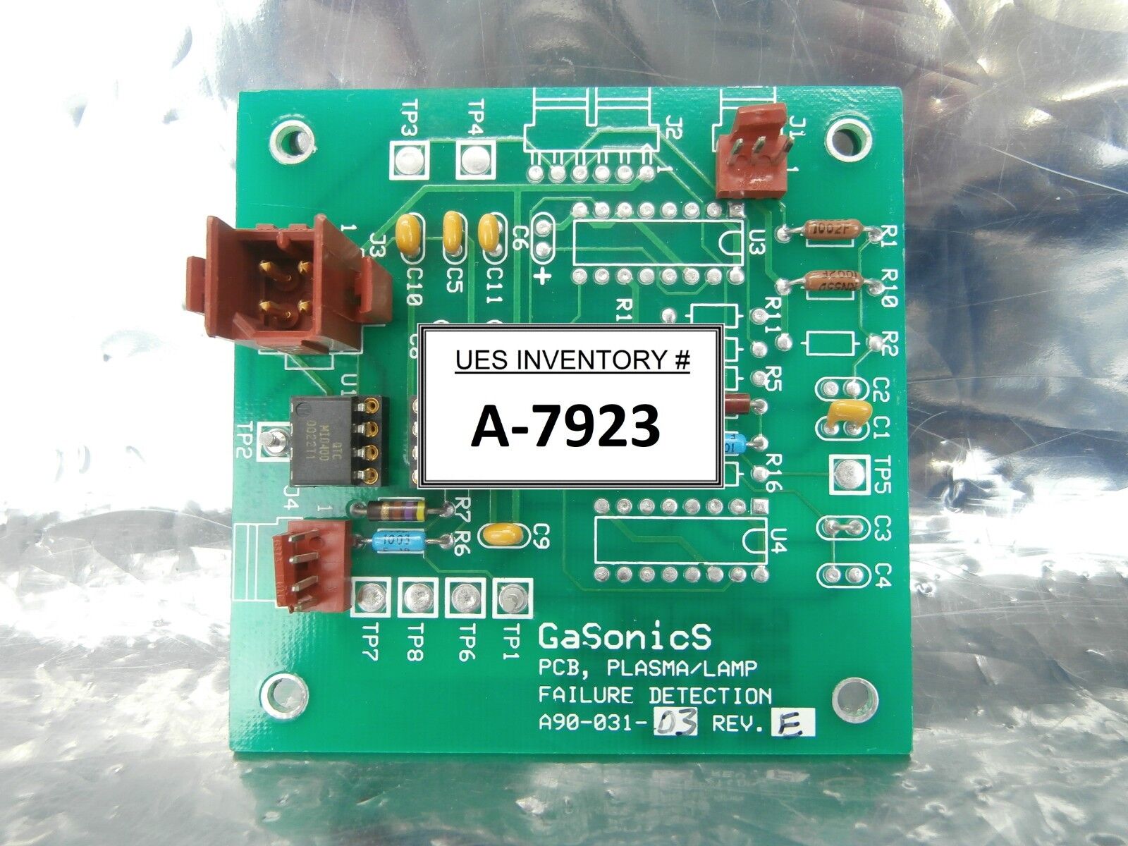 GaSonics A90-031-03 PLASMA/LAMP Failure Detection PCB Rev. E Used Working