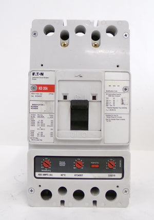 Eaton KD3400F 3 Pole Industrial Circuit Breaker Assembly KD 35k Lot of 4 Spare