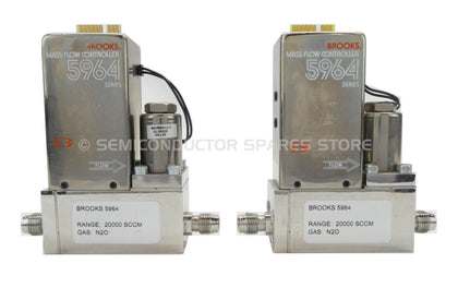 Brooks 5964 Mass Flow Controller MFC 20000 SCCM N2O Lot of 2 OEM Refurbished