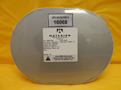 Materion Microelectronics ZTH08197 Bonded Ti Target for Cymetra New Surplus