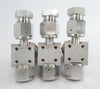 Fujikin 316L Manual Diaphragm Valve Reseller Lot of 9 Working Surplus