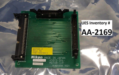 Nikon 4S013-314 Connector Board PCB MOTOR-I/F KAB11005 Optistation 7 Used