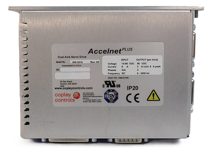 Copley Controls 800-2018 Dual Axis Servo Drive Accelnet Plus Working Surplus