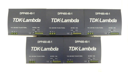 TDK-Lambda DPP480-48-1 Power Supply Reseller Lot of 5 AMAT Working Surplus
