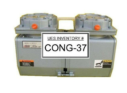 Gast Manufacturing 965513 Rocking Piston Air Compressor Working Surplus