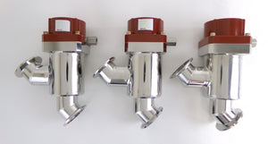 MKS Instruments 99Q0652 Pneumatic Angle Valve Reseller Lot of 3 Working Surplus