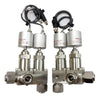 Fujikin 316L-P Diaphragm Valve Assembly Type N.C. LAM Lot of 2 Working Surplus