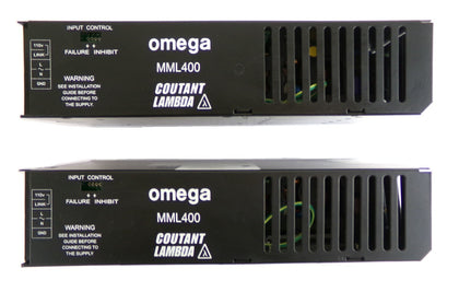 TDK-Lambda E20801 AC/DC Power Supply Omega Series MML400U Lot of 2 Working