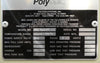 Polycold Systems PEC-400LT Water Vapor Cryopump Chiller Surplus Spare