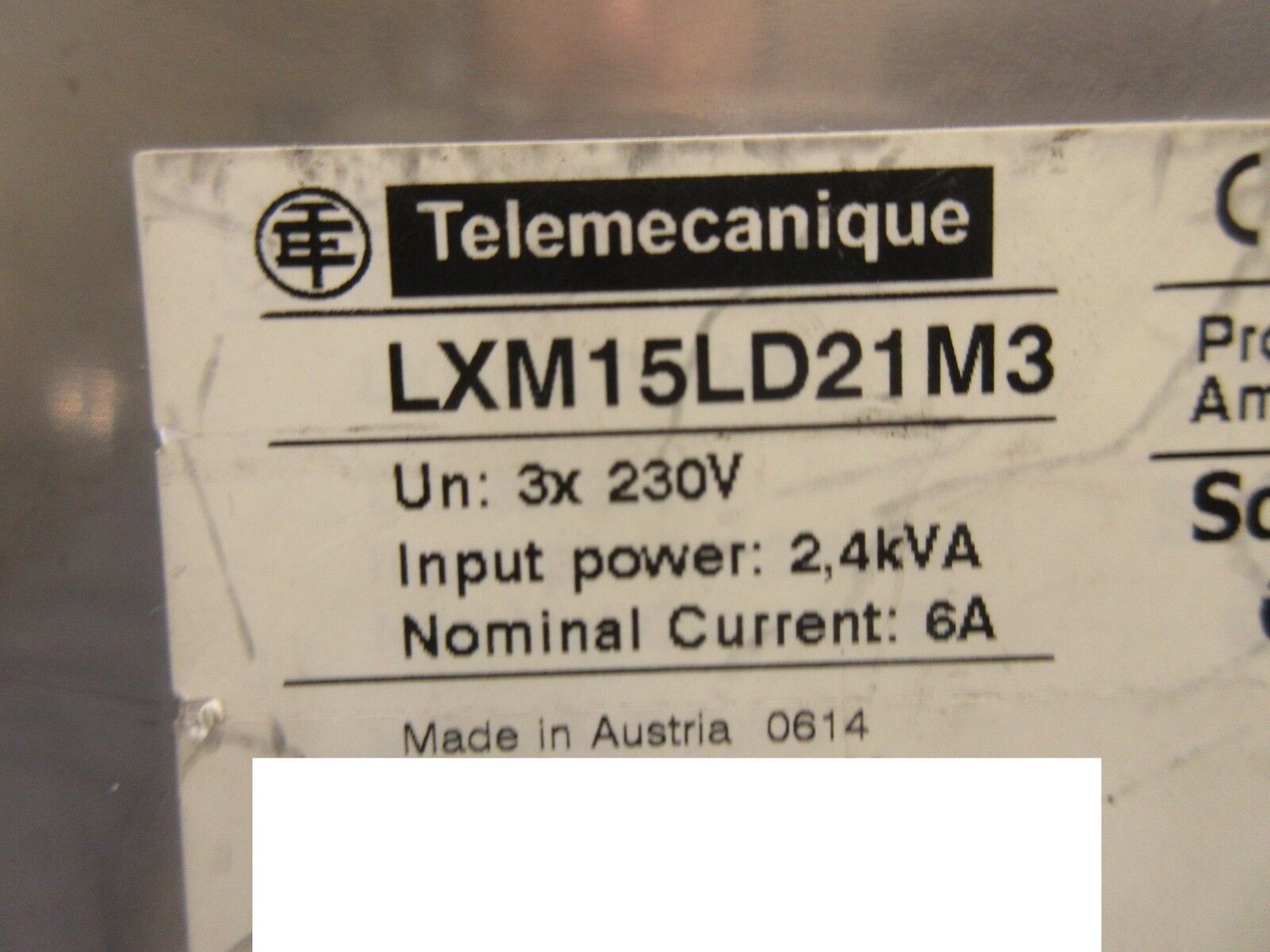 Telemecanique LXM15LD21M3 Servo Drive Lexium 15 LP SV 2.35 Used Working
