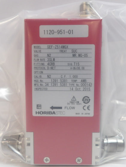 Horiba STEC SEF-Z514MGX Mass Flow Controller Meter Z500 4VCR Fittings New