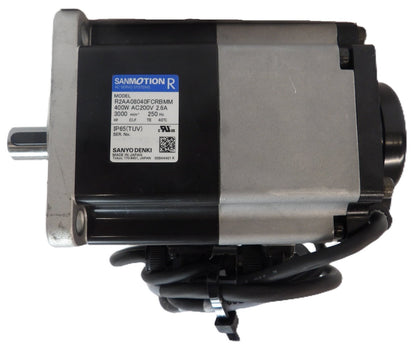 Sanyo Denki R2AA08040FCRBMM AC Servo Motor SANMOTION R Working