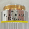 Leica 567050 Microscope Objective PL Fluotar 10x/0.25 ∞/- KLA 2132 Used Working