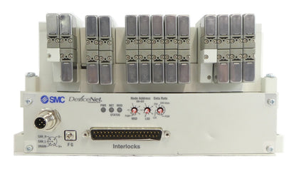 SMC VV5Q11-16-X1600V 16-Port Manifold EX420-SDN2 AMAT Working Surplus