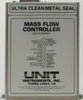 UNIT Instruments UFC-8160 Mass Flow Controller MFC 200 SCCM HCl Working Spare