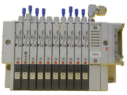 TEL Tokyo Electron CSV6 10-Port Manifold SMC SQ1131DY-5-C4-Q PR300Z Used Working