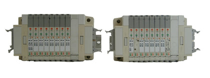 TEL Tokyo Electron 3D80-001913-11 SMC 8-Port Pneumatic Manifold Lot of 2 Working