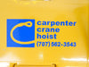 Harrington Cranes ER010LD 1 Ton Chain Hoist Hook Mount with SWD2200AA1 Working