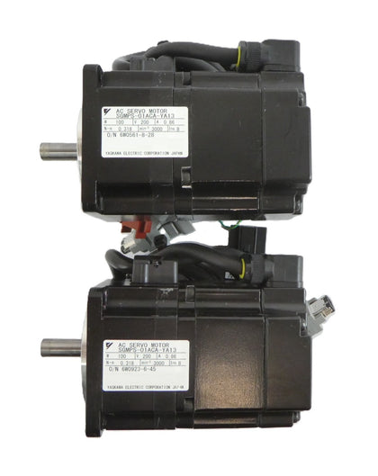 Yaskawa Electric SGMPS-01ACA-YA13 AC Servo Motor Lot of 2 Working