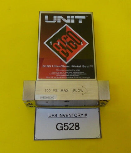 Unit Instruments 8160-102101 Mass Flow Controller MFC 50 SCCM SF6 UFC-8160 Used