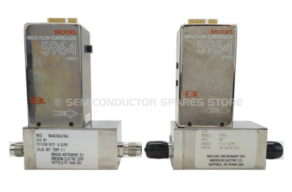 Brooks 02-0624R-031 Mass Flow Controller MFC 5964 N2 Lot of 2 OEM Refurbished