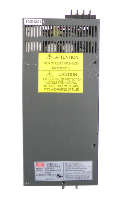 Mean Well SCN-600-24 Industrial Switching Power Supply 600S-N024 Working