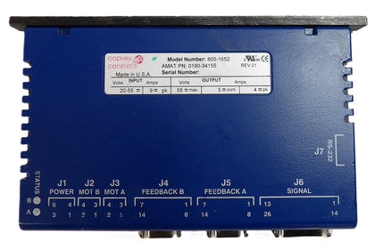Copley Controls 800-1652 Servo Motor Controller Working