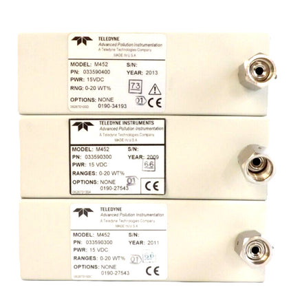 Teledyne Model M452 Ozone Sensor 033590400 033590300 AMAT Lot of 3 Working