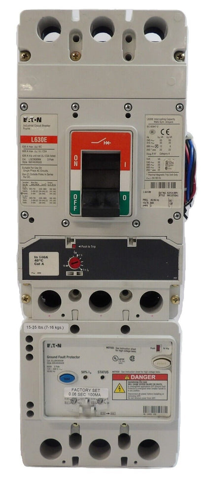 Eaton LGE3630NN 3 Pole Industrial Circuit Breaker L630E ELLBN3400W Working Spare