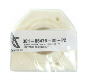 Mattson Technology 301-06476-00 Left Insulator Flange Rework Rev. P2 New Surplus