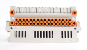 SMC VV5Q11-16-X3096V 16-Port Pneumatic Manifold EX420-SDN1 AMAT 4060-00933 New
