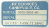 RF Services 9900-0005-04 RF Splitter 1-2kW @ 13.56MHz Mattson 580-00097-00 Spare