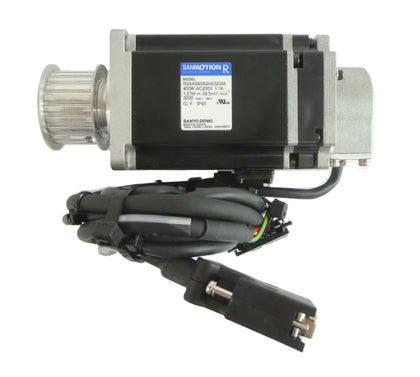 Sanyo Denki R2AA06040HXS03M AC Servo Motor SANMOTION R Working