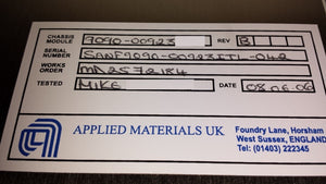 AMAT Applied Materials 9090-00923 Processor Vacuum Control Quantum X Used