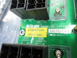 Nikon 4S013-382 Backplane Board PCB STGPWTX4A with 4S005-346-1 NSR System Used