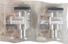 Nor-Cal Products NAP-200-NW-XPE-1/8 Vacuum Isolation Angle Valve Lot of 2 New