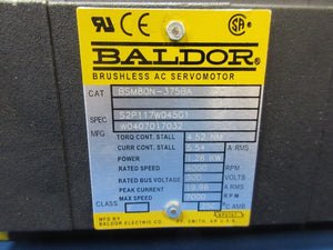 Baldor BSM80N-375BA Brushless AC Servomotor S2P117W045G1 AMAT Quantum X Used
