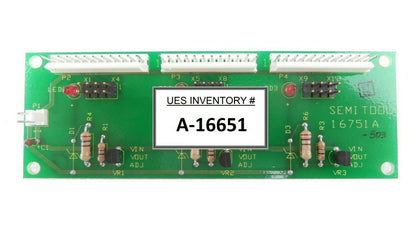 Semitool 16751-503 Drain Valve Sensor Assembly PCB 2601800 Working Surplus