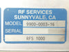 RF Services 9900-0003-16 RF Match RFS 1000 Mattson 06-80074-02 Working Surplus