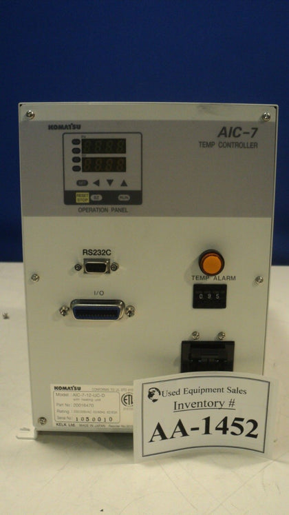 Komatsu 20016470 Temperature Controller AIC-7-12-UC-D Used Working