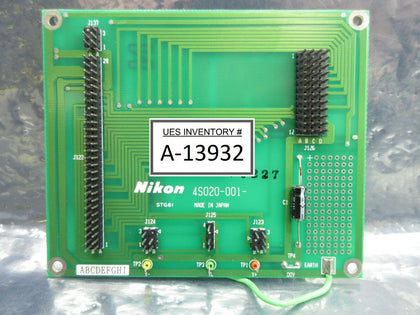 Nikon 4S020-001 Interface Board PCB STG61 NSR-1755G7A Step-and-Repeat Used