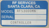 RF Services RFS3000MN RF Matching Network Controller Novellus 27-00040-00 Spare