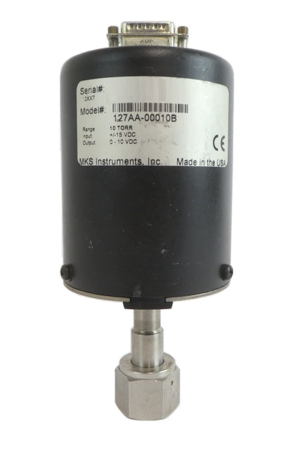MKS Instruments 127AA-00010B Baratron Pressure Transducer Working Surplus